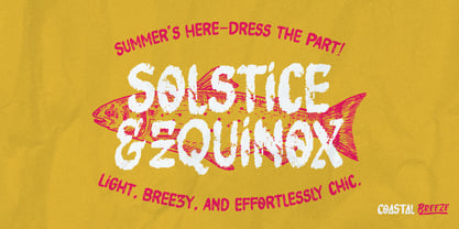 Coastal Threads Font Poster 7