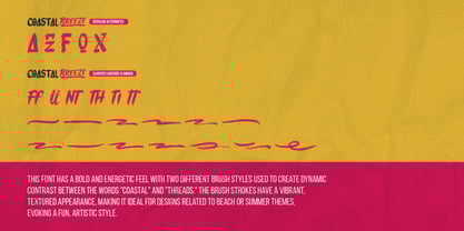 Coastal Threads Font Poster 14