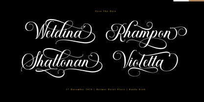 Mallinia Calligraphy Font Poster 6