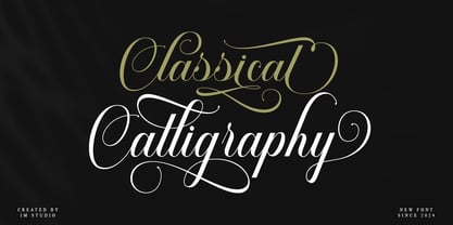 Mallinia Calligraphy Font Poster 8