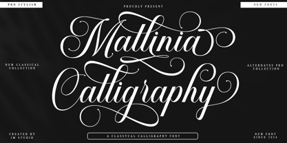 Mallinia Calligraphy Font Poster 1