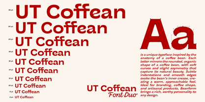 UT Coffean Font Duo Font Poster 13