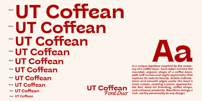 UT Coffean Font Duo Font Poster 11