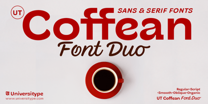 UT Coffean Font Duo Font Poster 1