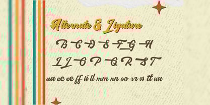 Hamilangton Font Poster 4