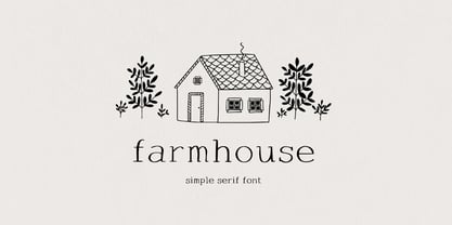 Farmhouse Serif Font Poster 1