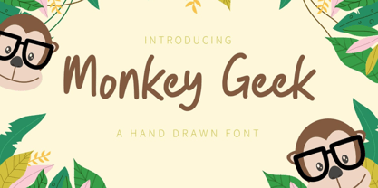 Monkey Geek Font Poster 1