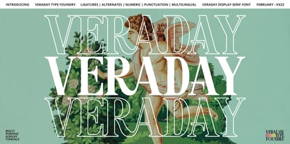 Veraday Display Serif Font Poster 1