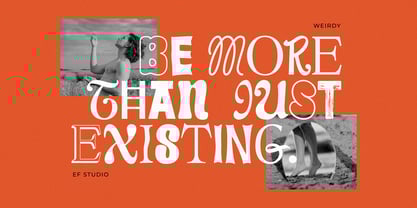 Weirdy Font Poster 7