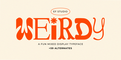 Weirdy Font Poster 1