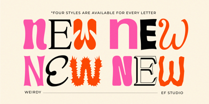 Weirdy Font Poster 3