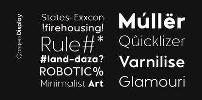 Qargeo Font Poster 5