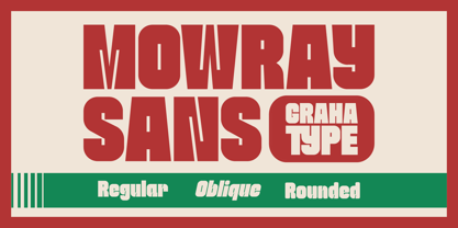 Mowray Font Poster 1