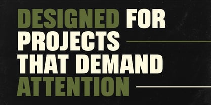 Urban Impact Font Poster 3