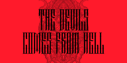 Demonics Font Poster 5