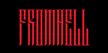 Demonics Font Poster 3