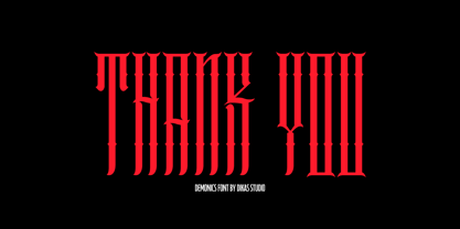 Demonics Font Poster 7