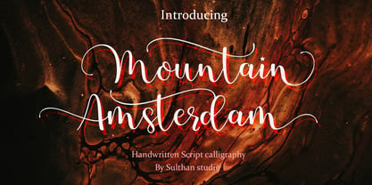 Mountain msterdam Font Poster 1