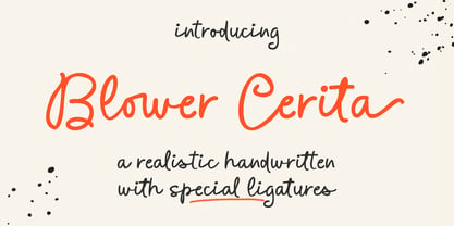 Blower Cerita Font Poster 1
