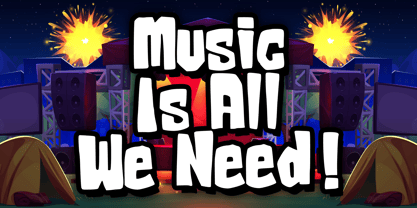 Big Kid Rockstar Font Poster 3