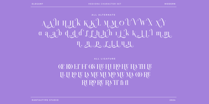 Hediora Font Poster 15