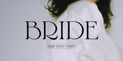 Bride Serif Font Poster 1