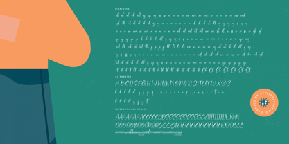 Sanitizer Eticulate Font Poster 15