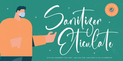 Sanitizer Eticulate Font Poster 1