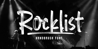 Rocklist Brush Font Poster 1