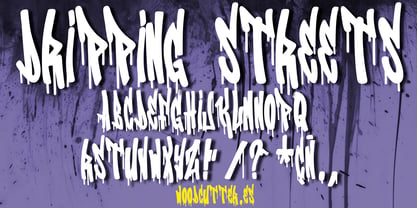 Dripping Streets Font Poster 6