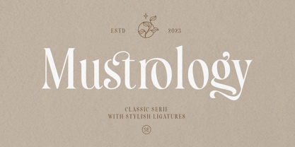 Mustrology Font Poster 1