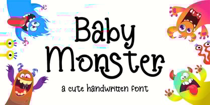 Baby Monster Font Poster 1