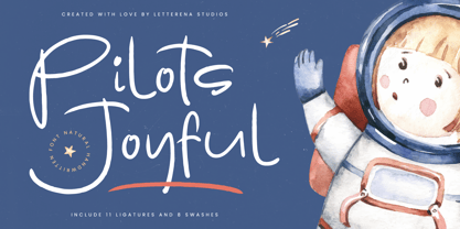 Pilots Joyful Font Poster 1