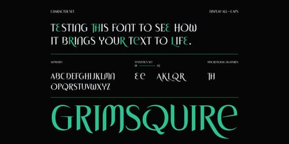 Grimsquire Font Poster 3