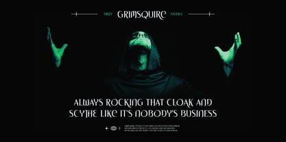 Grimsquire Font Poster 2