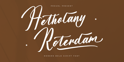 Aetholany Roterdam Font Poster 1