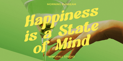 Morning Sunbeam Font Poster 8