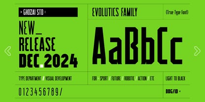 Evolutics Font Poster 2