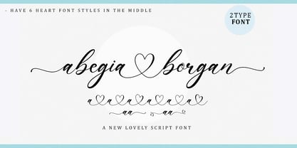 Abegia Borgan Font Poster 1