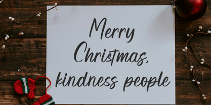 Warm Touch Font Poster 3