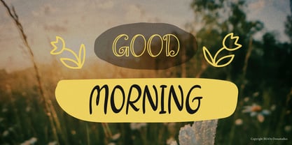 Daisyes Outline Font Poster 7