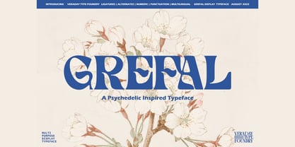 Grefal Display Font Poster 1