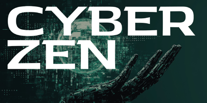 Cyber Zen Font Poster 1