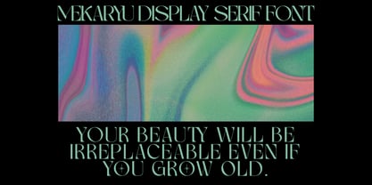 Mekaryu Display Serif Font Poster 10