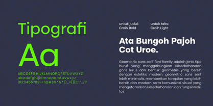 Croih Font Poster 4