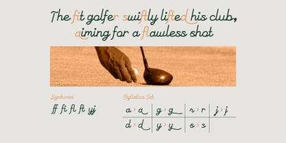 Galleco Script Font Poster 5