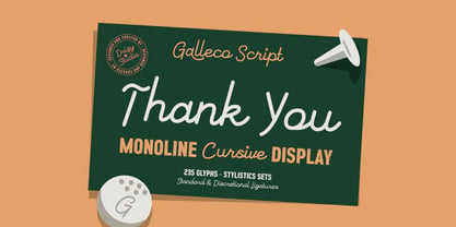 Galleco Script Font Poster 10