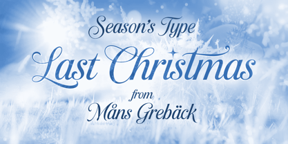 Last Christmas Font Poster 1