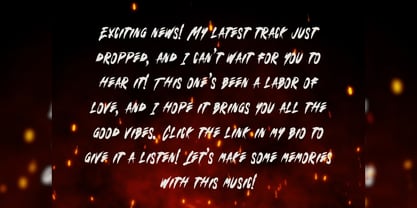 Naxrsoul Cather Font Poster 6