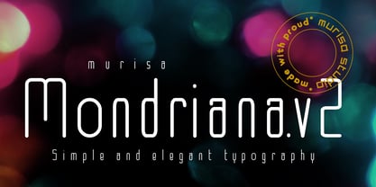 Murisa Mondriana Font Poster 1